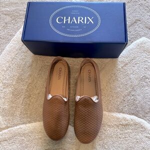 Charix tan woven slip on shoes Size 10.75